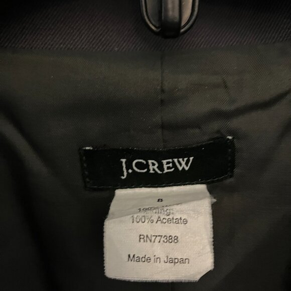 J Crew Womens Blazer Jacket Size 8 Gray Wool Lined Preppy Academia Office Career - Picture 5 of 8